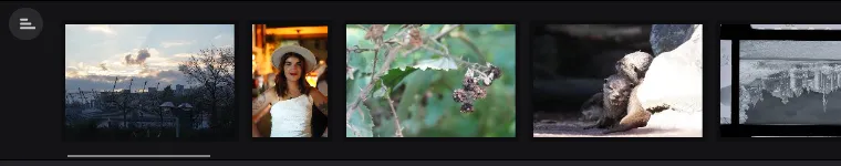 The group unfolded in the filmstrip, its versions ranked between two film edges
